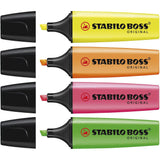 Stabilo Boss Highlighter 4 Pack