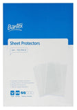 Bantex A4 Sheet Protectors With Reinforced Bindind Edge