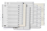 Bantex A4 White Plastic Tabs