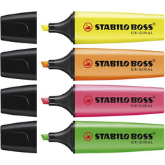 Stabilo Boss Highlighter 4 Pack